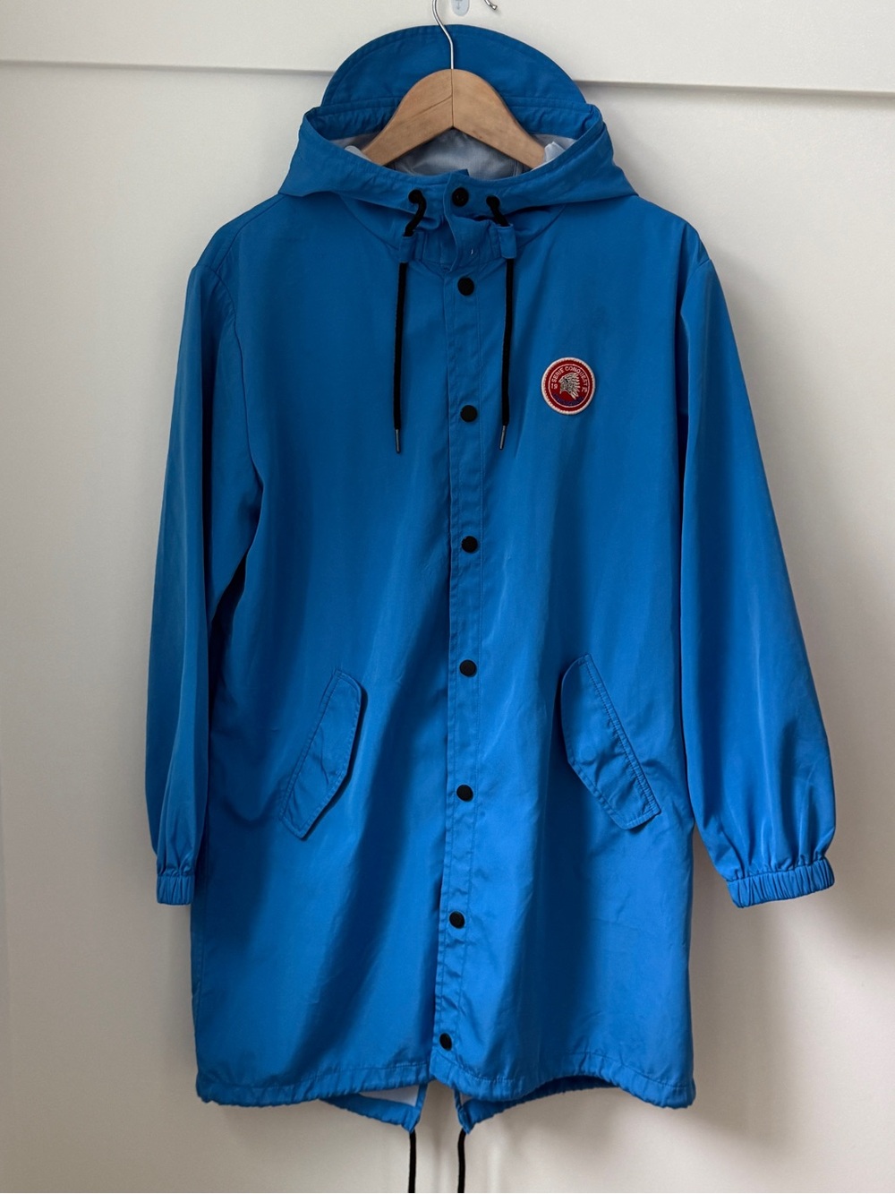 Vintage Charles Chevignon "On Tour" Hooded Jacket Parka Blue